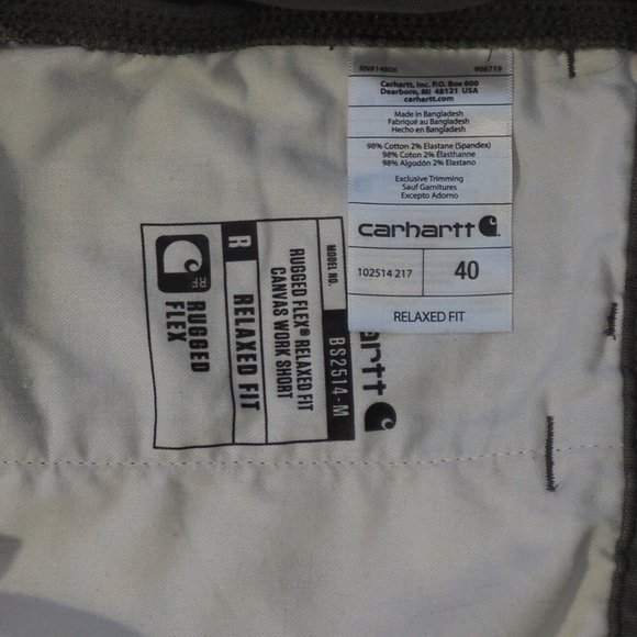 Carhartt Shorts Mens 40 Cargo Brown Rugged Relaxed Work Hike Capsule Preppy - Picture 4 of 12